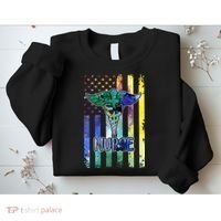 Nurse American Flag Sweatshirt thumb 2