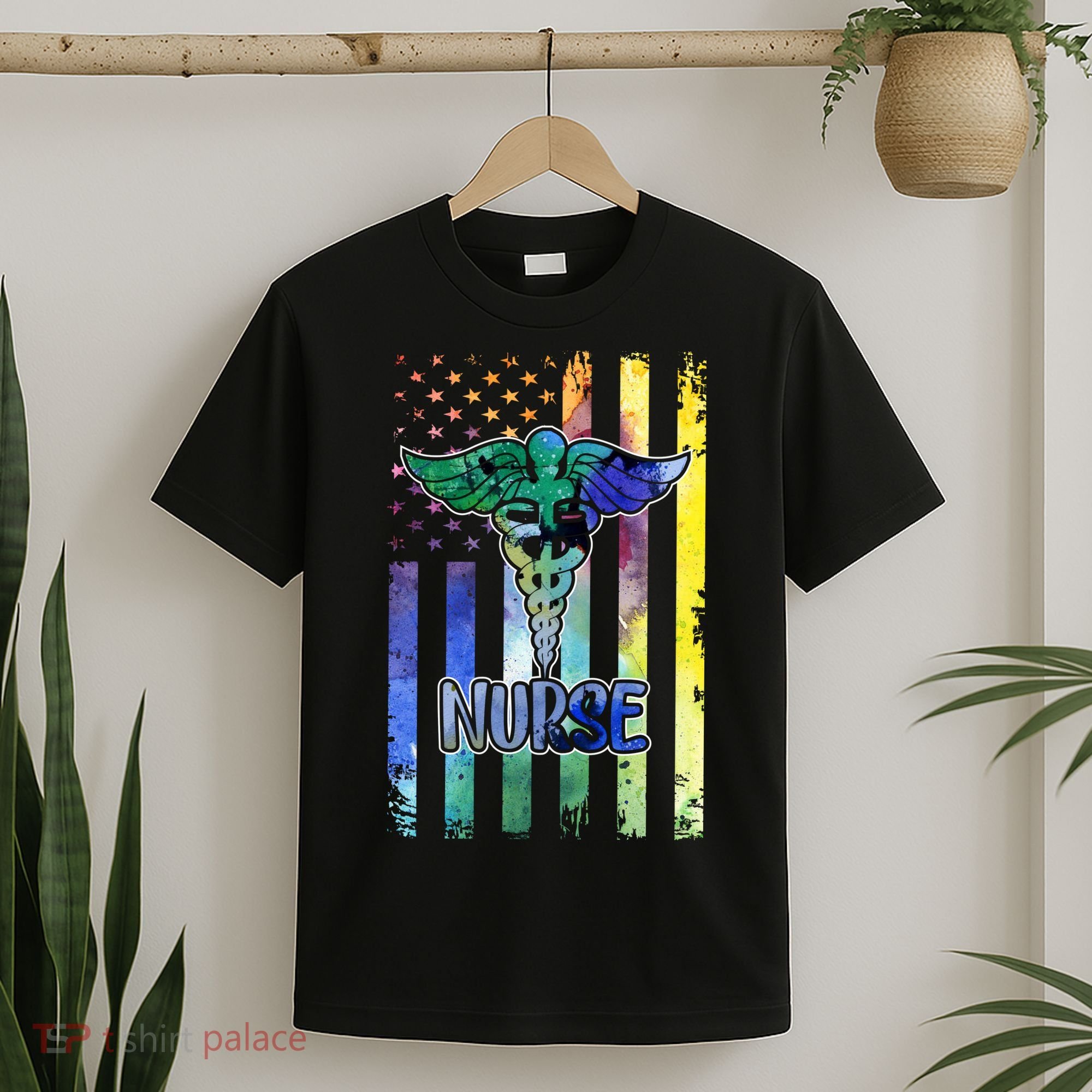 Nurse American Flag T-Shirt