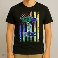 Nurse American Flag T-Shirt thumb 3