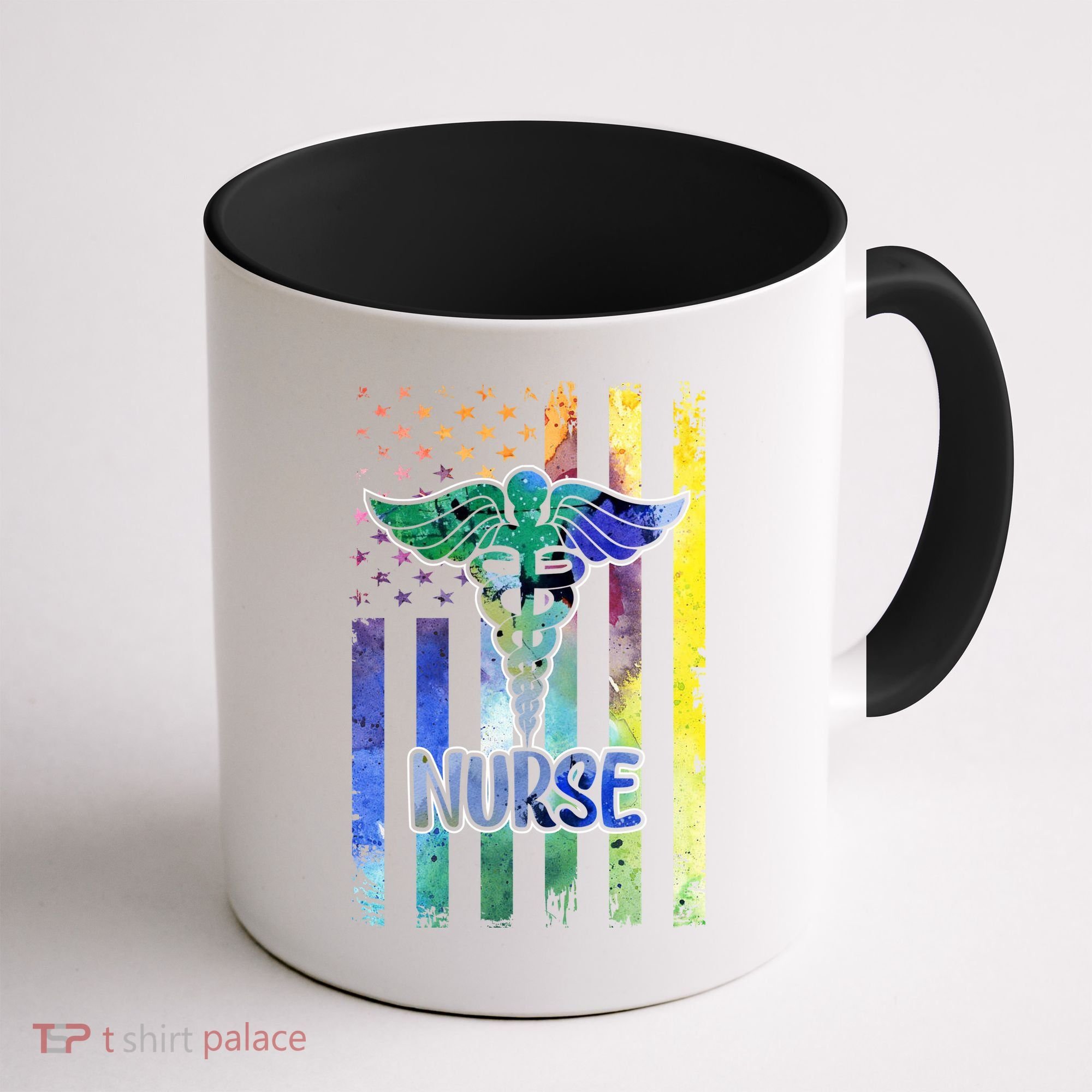 Nurse American Flag Coffee Mug