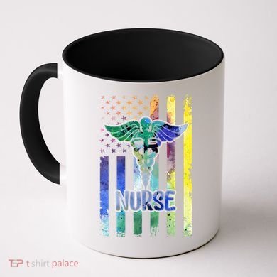 Nurse American Flag Coffee Mug