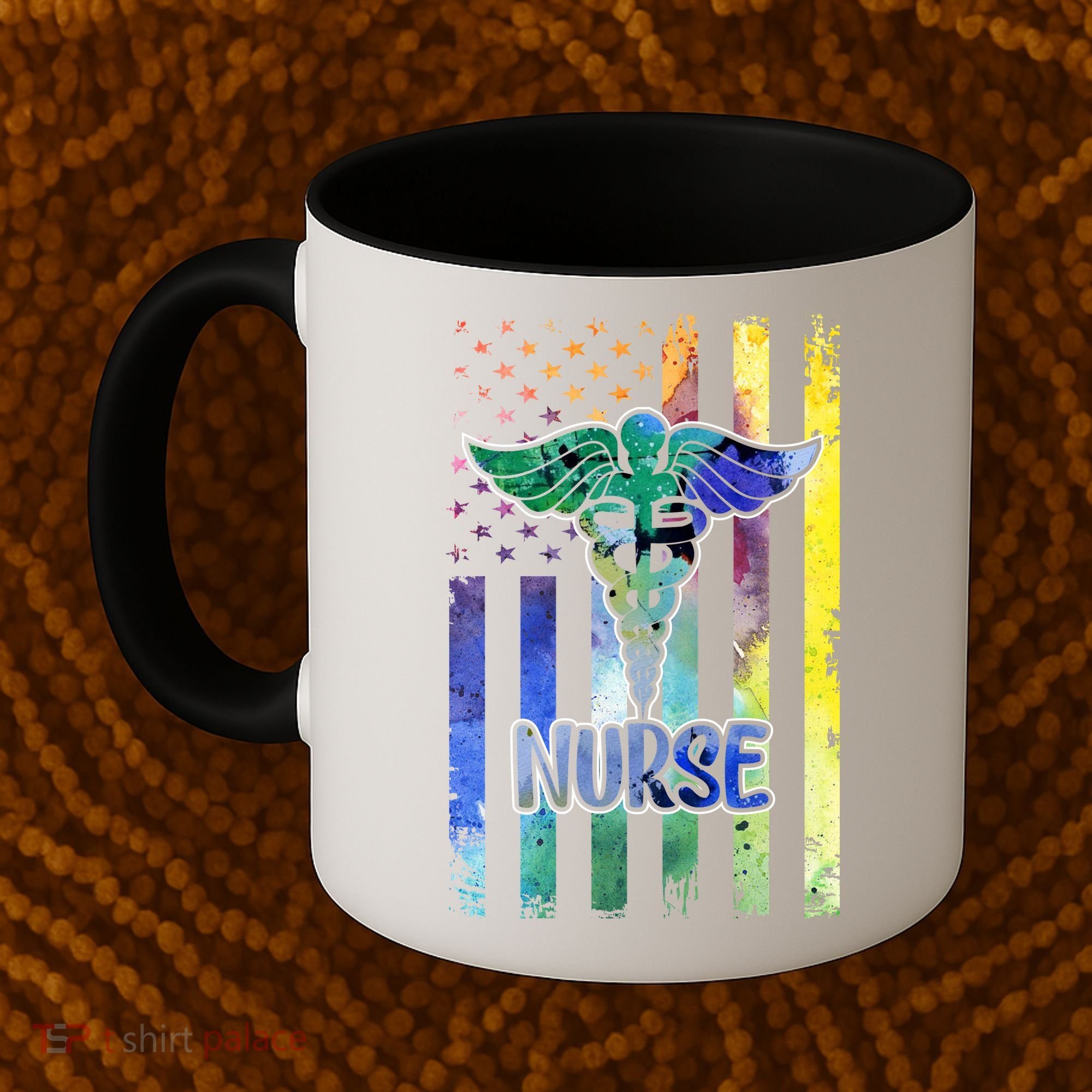 Nurse American Flag Coffee Mug