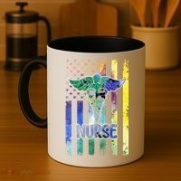 Nurse American Flag Coffee Mug thumb 4