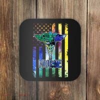 Nurse American Flag Coaster thumb 0