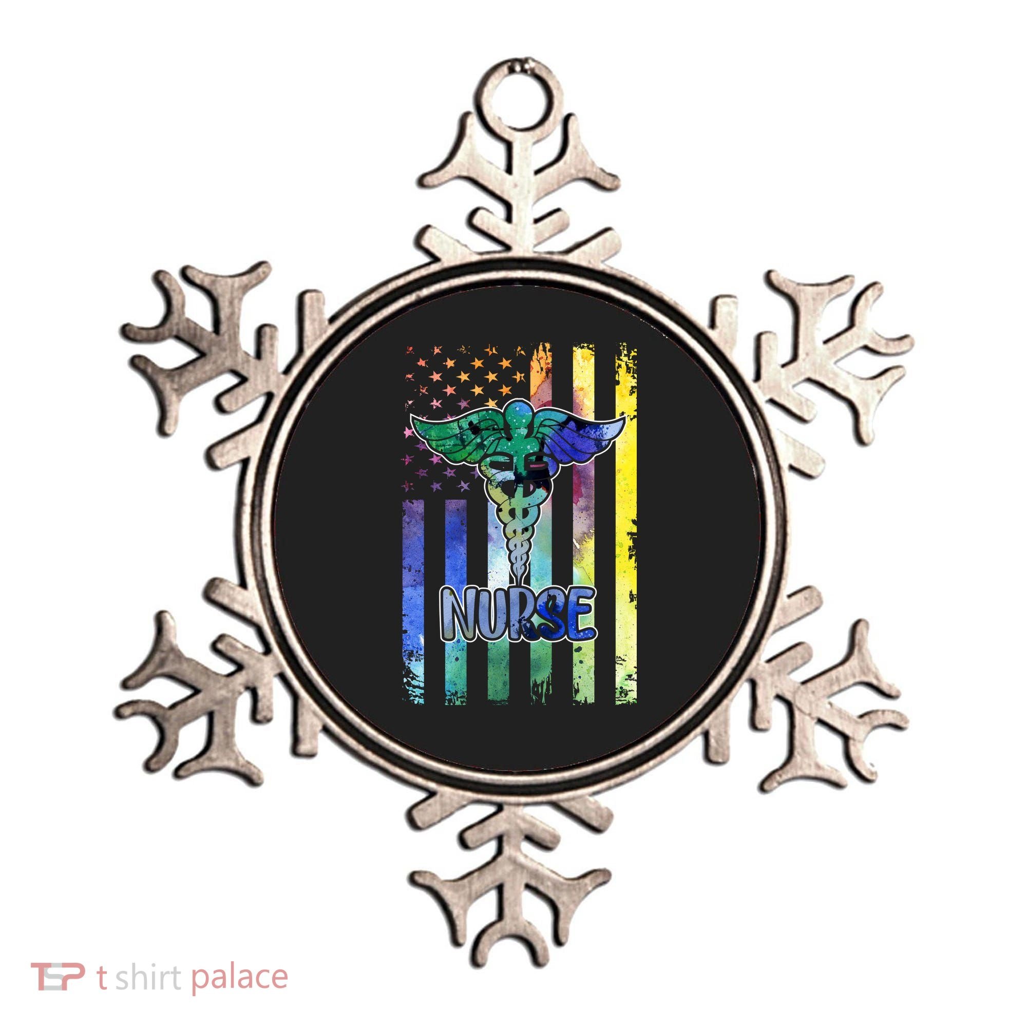 Nurse American Flag Ornament