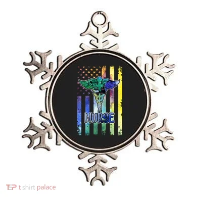 Nurse American Flag Ornament