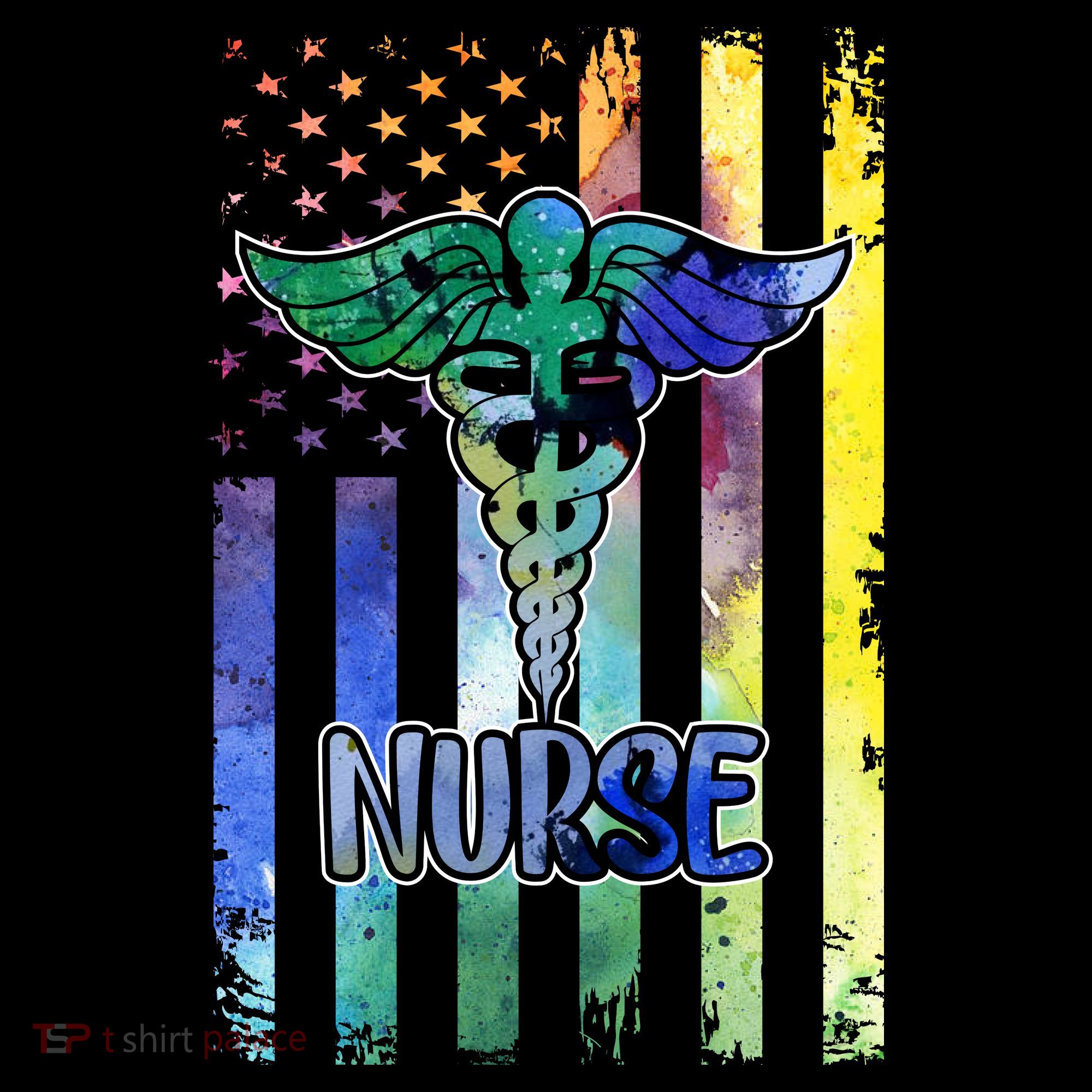 Nurse American Flag Ornament