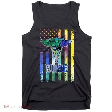 Nurse American Flag Tank Top