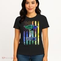 Nurse American Flag Women's T-Shirt thumb 4
