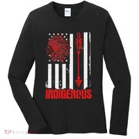 Native American Flag Women's Long Sleeve Shirt thumb 0