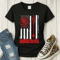 Native American Flag Women's T-Shirt thumb 3
