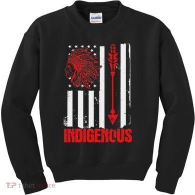 Native American Flag Kids Sweatshirt
