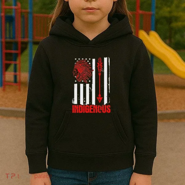 Native American Flag Kids Hoodie
