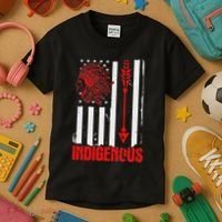 Native American Flag Kids T-Shirt thumb 3