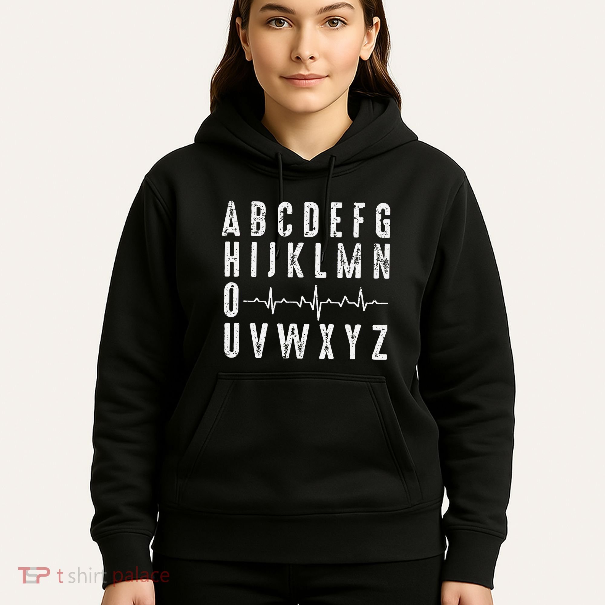 Nurse AbcS Funny Pqrst Ecg Heart Rhythm Hoodie