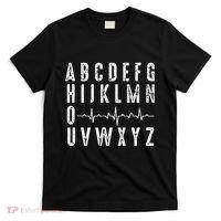Nurse AbcS Funny Pqrst Ecg Heart Rhythm T-Shirt thumb 0
