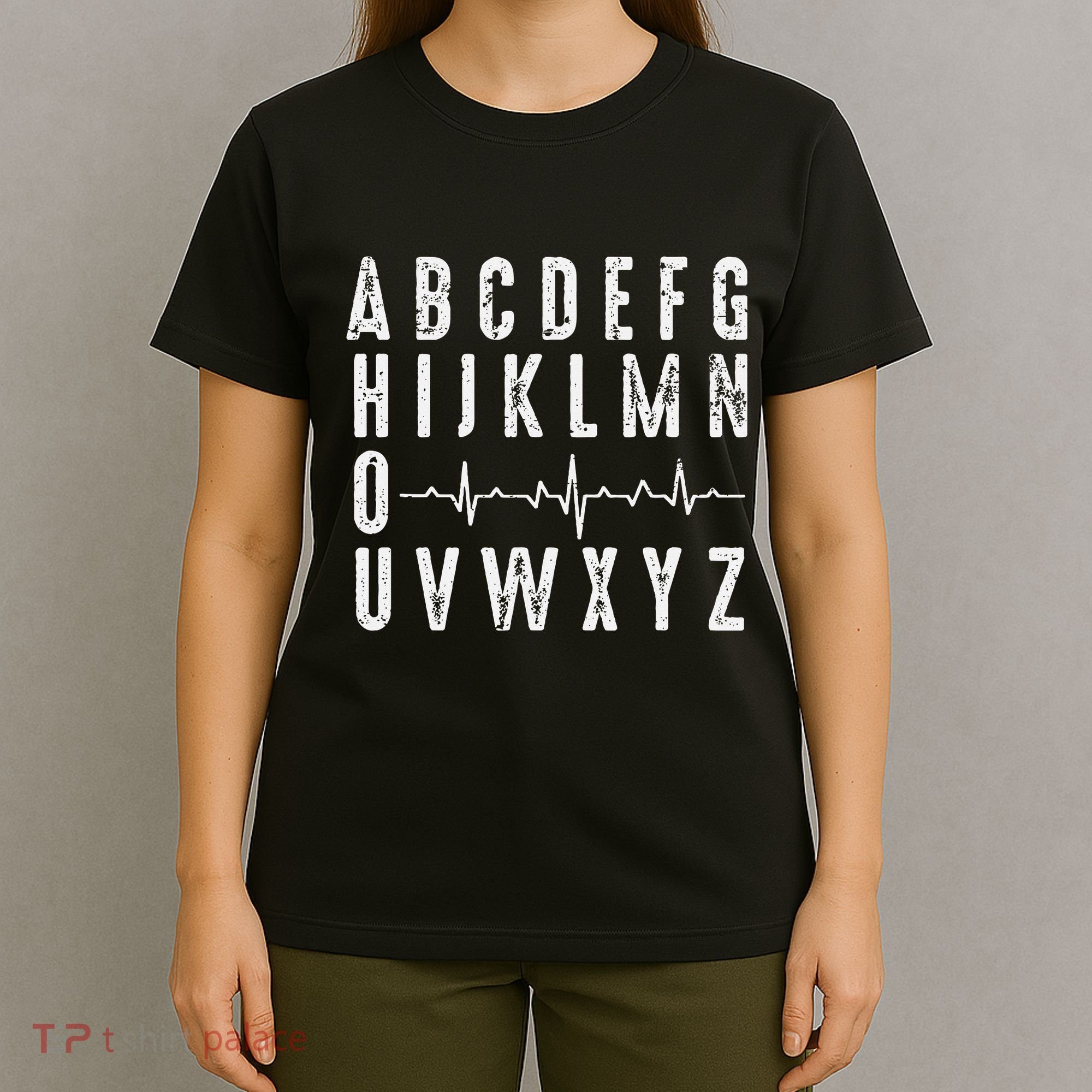 Nurse AbcS Funny Pqrst Ecg Heart Rhythm T-Shirt