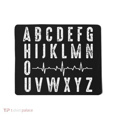 Nurse AbcS Funny Pqrst Ecg Heart Rhythm Mousepad