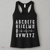 Nurse AbcS Funny Pqrst Ecg Heart Rhythm Women's Tank Top thumb 3