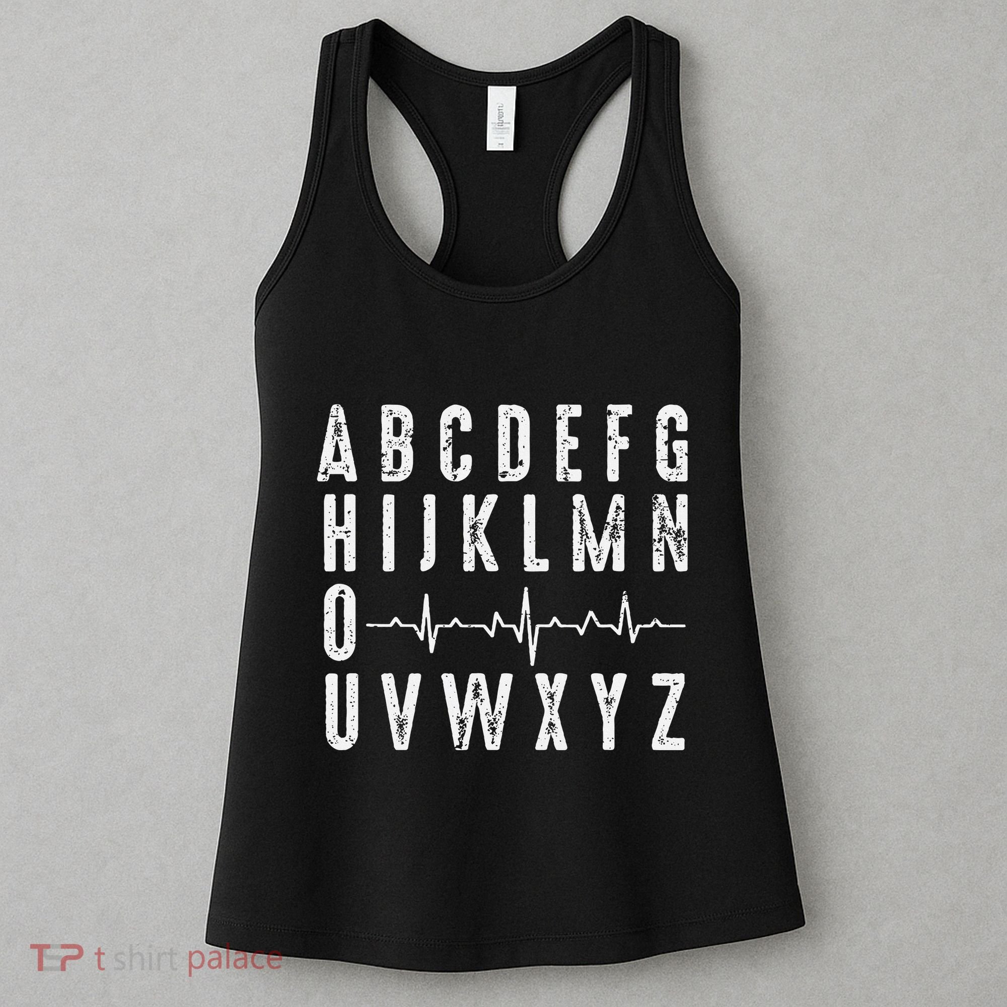 Nurse AbcS Funny Pqrst Ecg Heart Rhythm Women's Tank Top