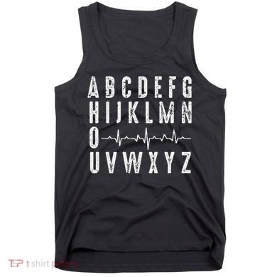 Nurse AbcS Funny Pqrst Ecg Heart Rhythm Tank Top