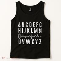 Nurse AbcS Funny Pqrst Ecg Heart Rhythm Tank Top thumb 2