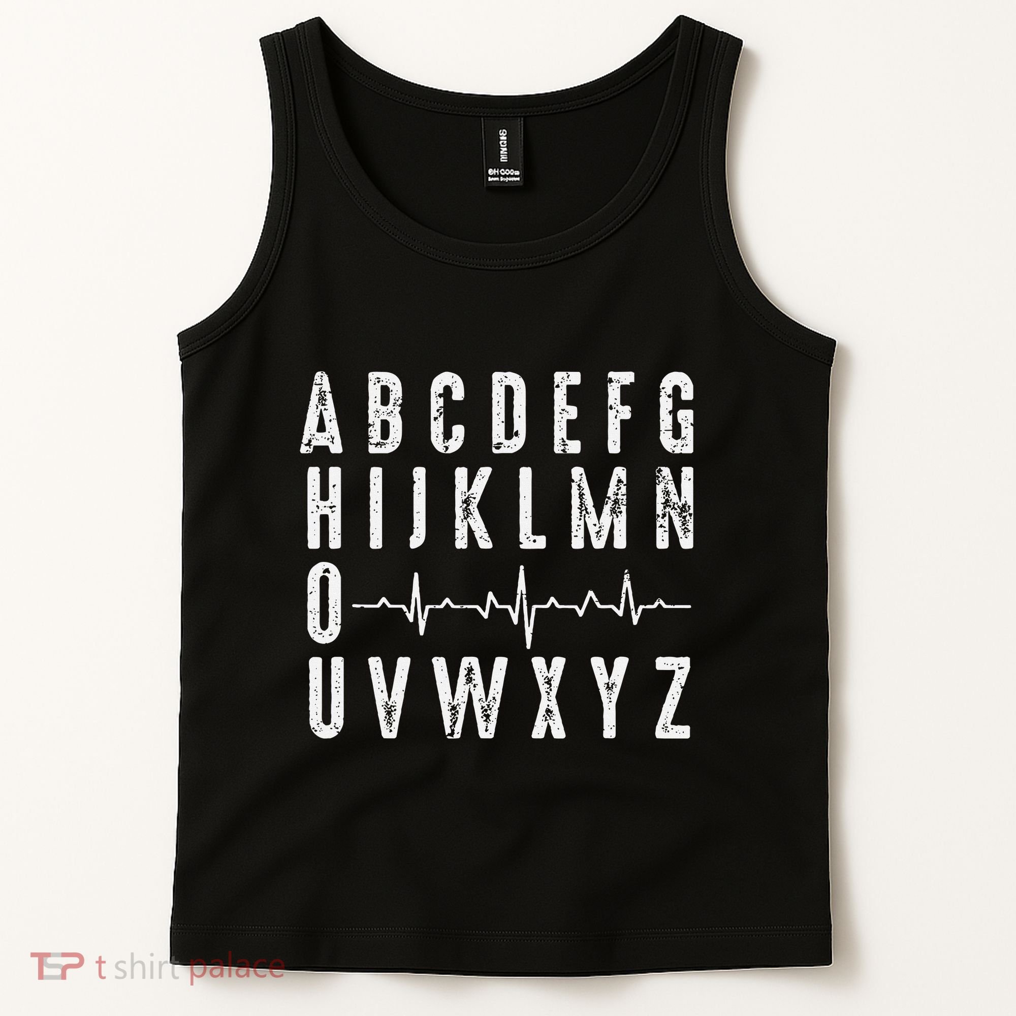 Nurse AbcS Funny Pqrst Ecg Heart Rhythm Tank Top