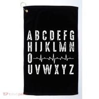 Nurse AbcS Funny Pqrst Ecg Heart Rhythm Golf Towel thumb 0