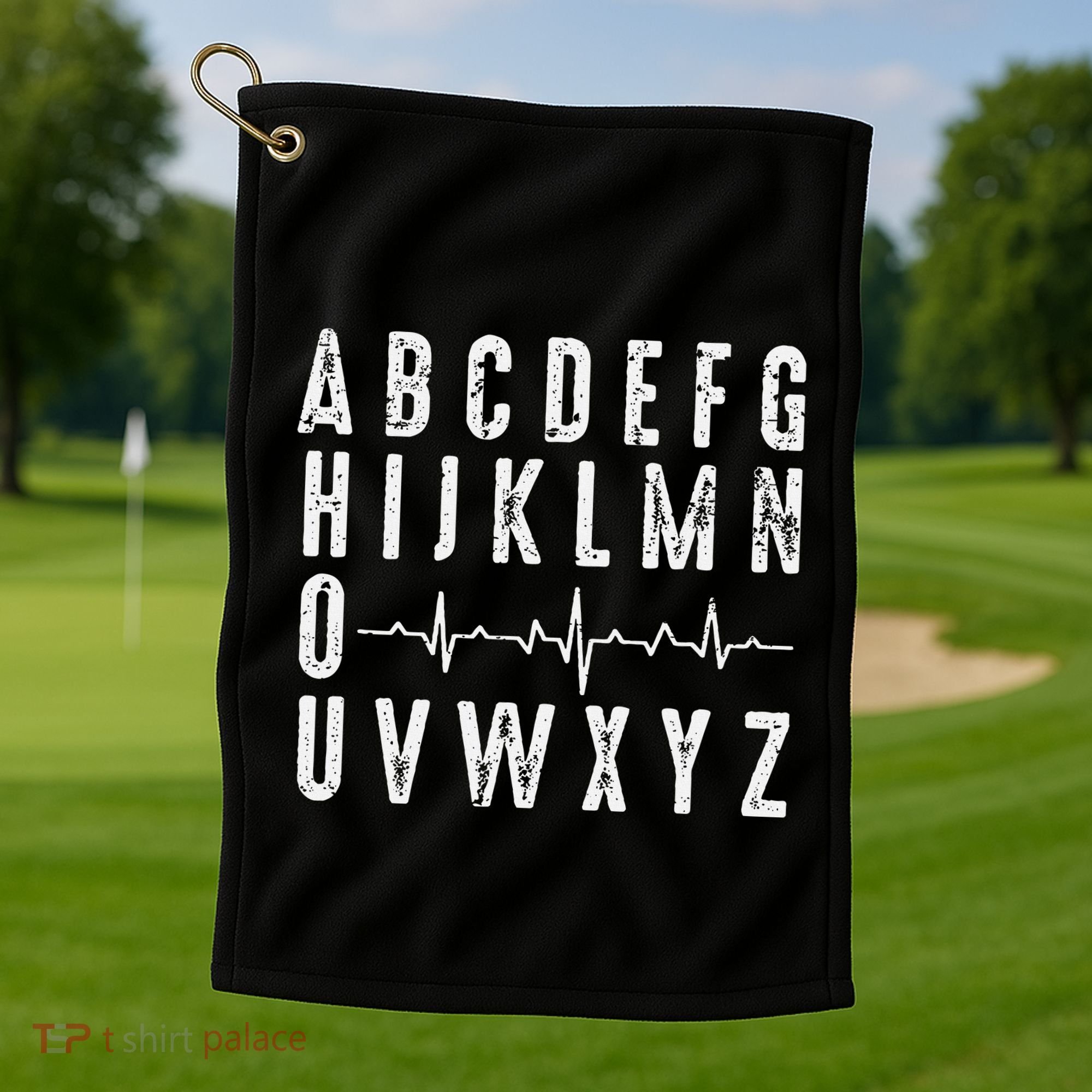 Nurse AbcS Funny Pqrst Ecg Heart Rhythm Golf Towel