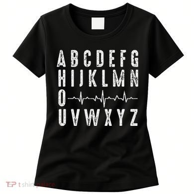 Nurse AbcS Funny Pqrst Ecg Heart Rhythm Women's T-Shirt