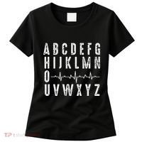 Nurse AbcS Funny Pqrst Ecg Heart Rhythm Women's T-Shirt thumb 0