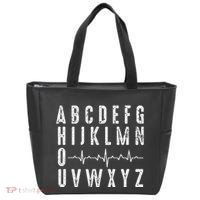 Nurse AbcS Funny Pqrst Ecg Heart Rhythm Tote Bag thumb 0