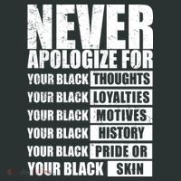 Never Apologize For Your Black Thoughts Black History Month Women's T-Shirt thumb 6