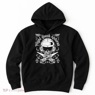 Naval Aviation Flight Deck Veteran Skull Hoodie