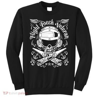 Naval Aviation Flight Deck Veteran Skull Sweatshirt