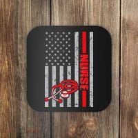 Nurse American Flag Nurses Stethoscope Nurse Day Coaster thumb 0