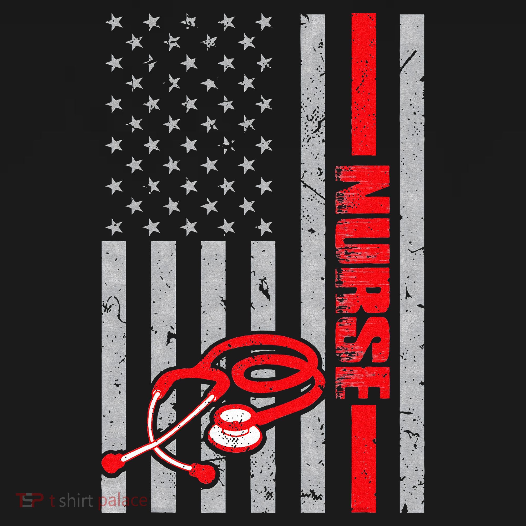 Nurse American Flag Nurses Stethoscope Nurse Day Women's Tank Top