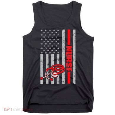 Nurse American Flag Nurses Stethoscope Nurse Day Tank Top