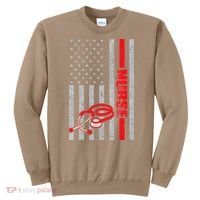 Nurse American Flag Nurses Stethoscope Nurse Day Sweatshirt thumb 0