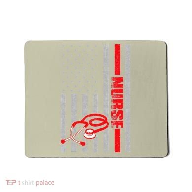 Nurse American Flag Nurses Stethoscope Nurse Day Mousepad
