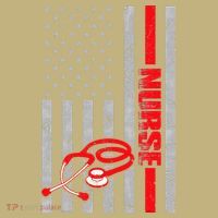 Nurse American Flag Nurses Stethoscope Nurse Day Mousepad thumb 1