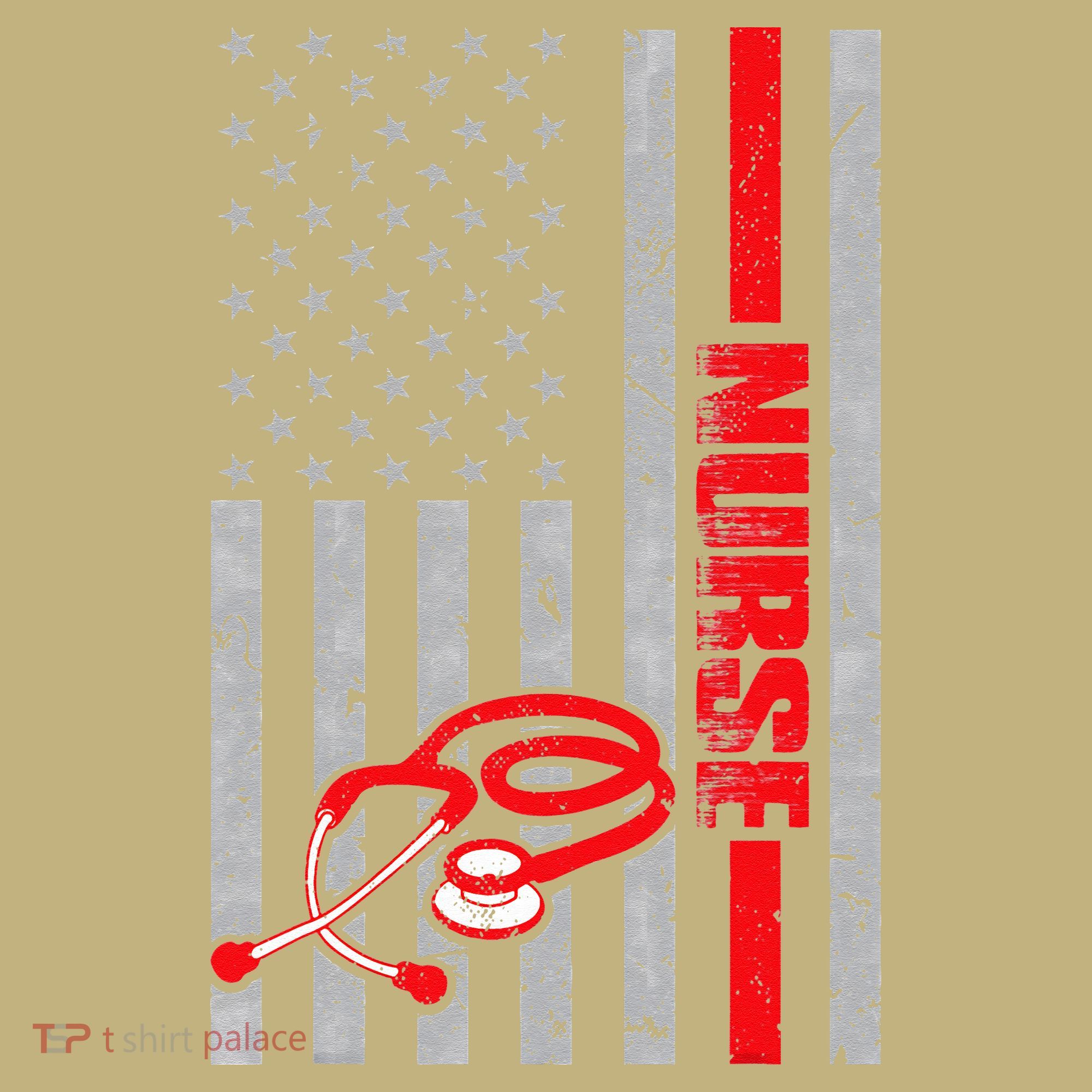 Nurse American Flag Nurses Stethoscope Nurse Day Mousepad