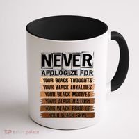 Never Apologize For Your Black History Coffee Mug thumb 1