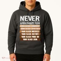 Never Apologize For Your Black History Hoodie thumb 2