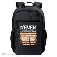Never Apologize For Your Black History Backpack thumb 0