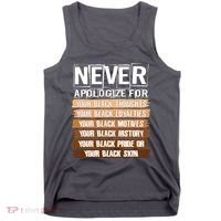 Never Apologize For Your Black History Tank Top thumb 0