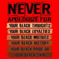 Never Apologize For Your Black History Santa Hat thumb 1