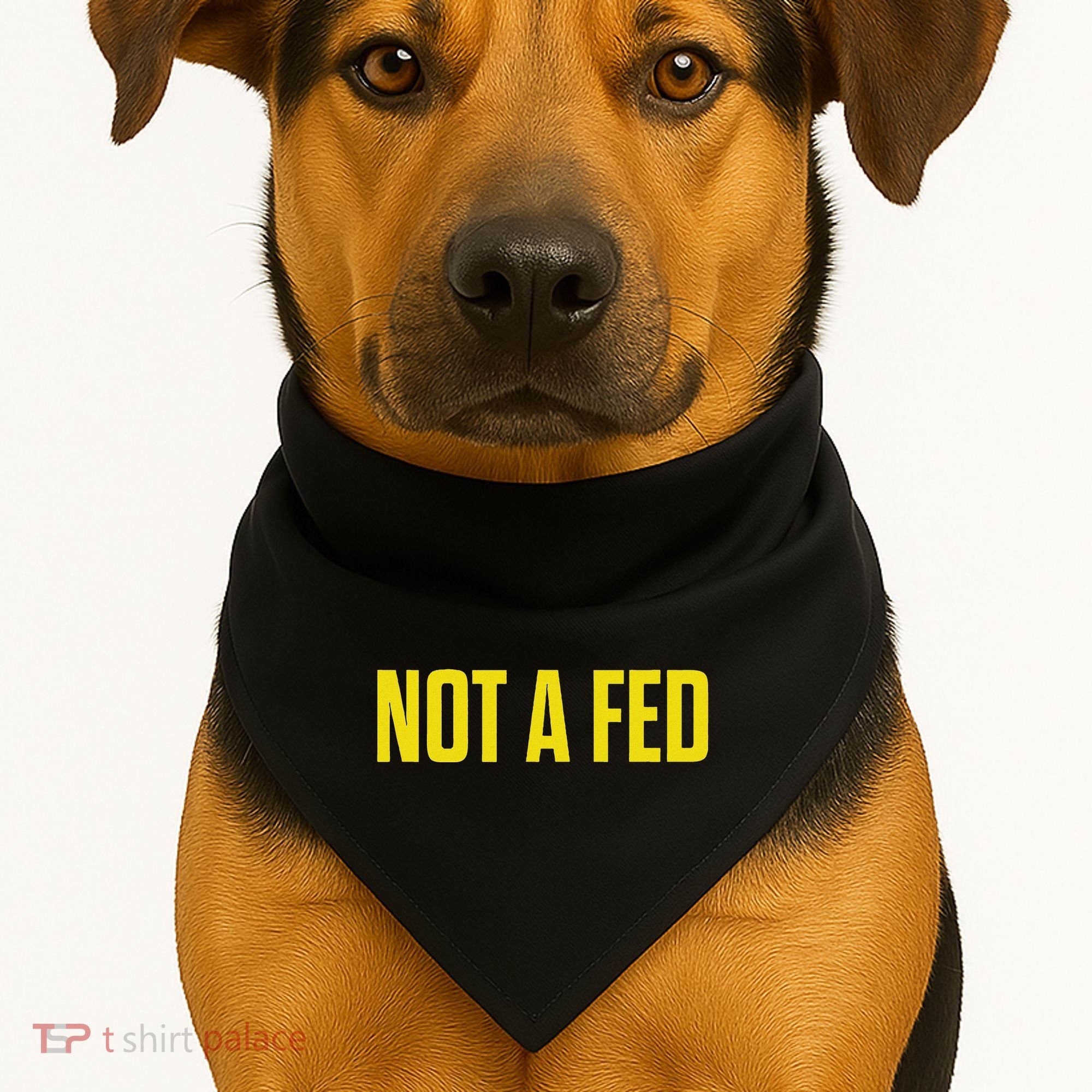 Not A Fed Funny Law Enforcement USA-Made Doggie Bandana