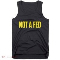 Not A Fed Funny Law Enforcement Tank Top thumb 0
