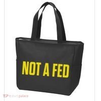 Not A Fed Funny Law Enforcement Tote Bag thumb 3